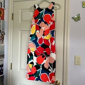 Donna Ricco midi floral dress